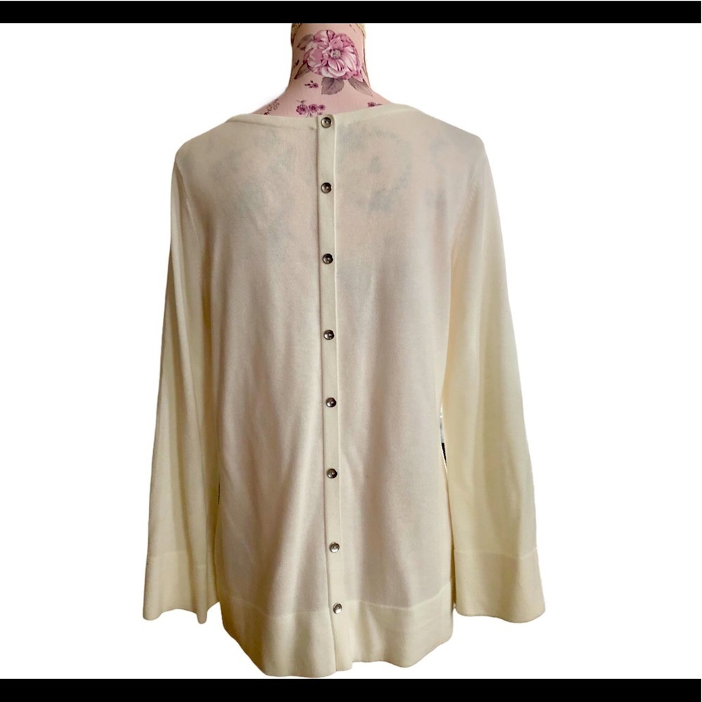 Talbots Button Back Sweater - Picture 2 of 2